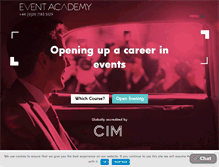 Tablet Screenshot of eventacademy.com